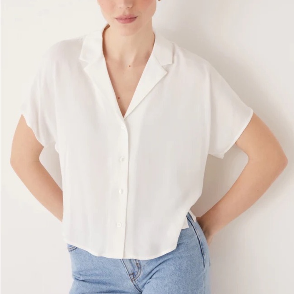 Frank and Oak white blouse